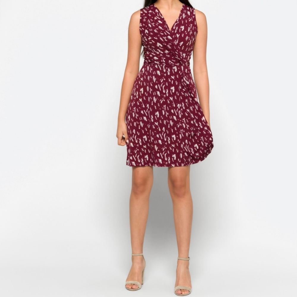 Kaileigh Seanna Faux Wrap Knit Dress